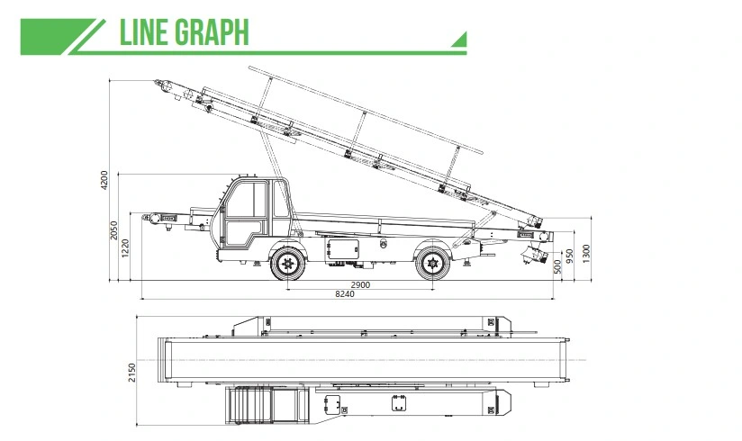 Aviation Airport Luggage Conveyor Belt Loader