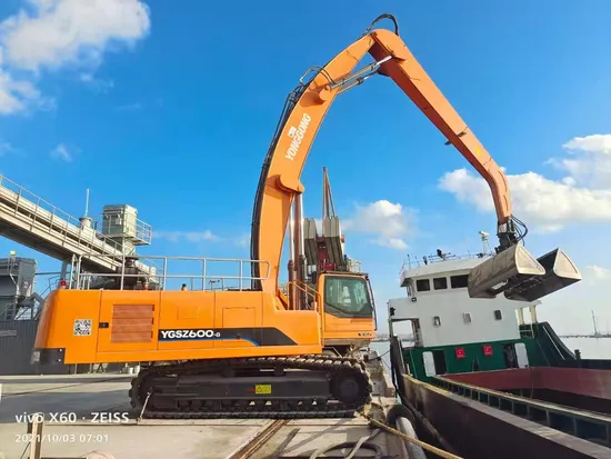 Сделано в Китае. Погрузочно-разгрузочное оборудование с двойной мощностью Ygsz600. Прямые продажи с завода, дополнительный вращающийся на 360 градусов грейфер.